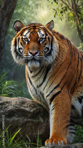 white bengal tiger in zoo