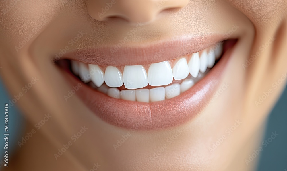 Radiant Reflection: A Beautiful Woman's Smile in Artistic Detail Radiant Reflection: A Beautiful Woman's Smile in Artistic Detail