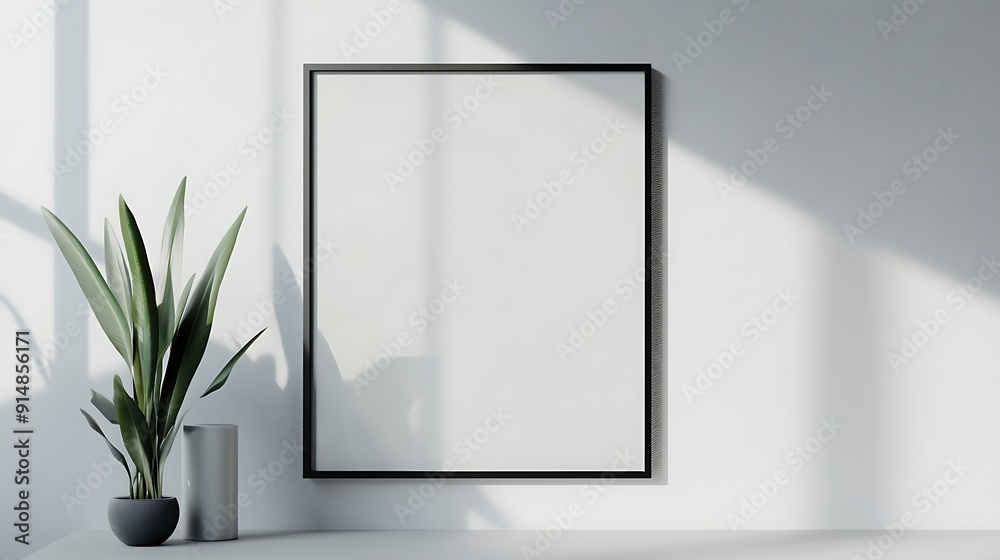 Minimalist Interior with a Blank Canvas Minimalist Interior with a Blank Canvas