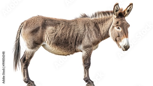 Donkey isolated on white