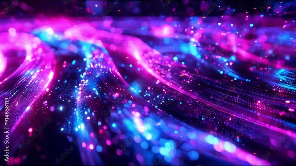 animated background of data traffic, internet networks, data algorithms on internet networks,