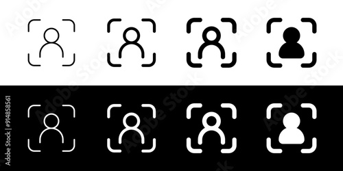 Editable user recognition vector icon. Part of a big icon set family. Perfect for web and app interfaces, presentations, infographics, etc