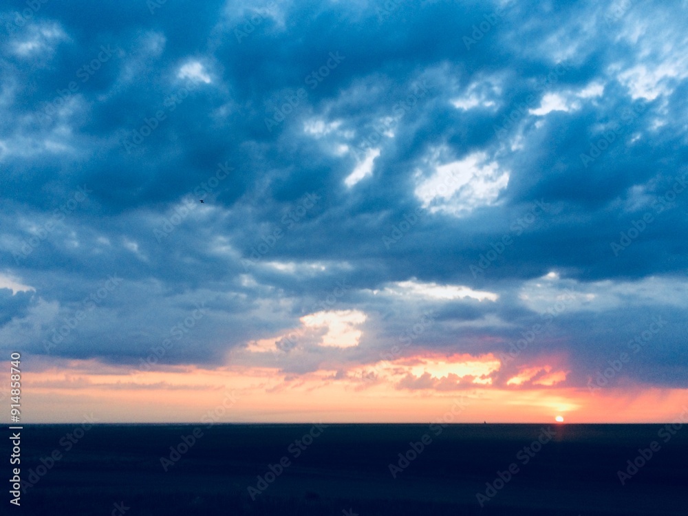 sunset over the sea sunset over the sea