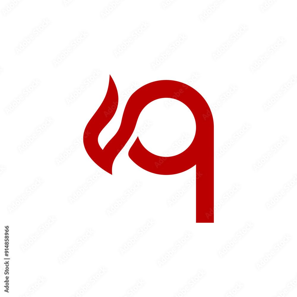 a combination of fire and initials, or letters, or alphabet, or numbers in the form of a logo and vector in red color for business purposes and others a combination of fire and initials, or letters, or alphabet, or numbers in the form of a logo and vector in red color for business purposes and others