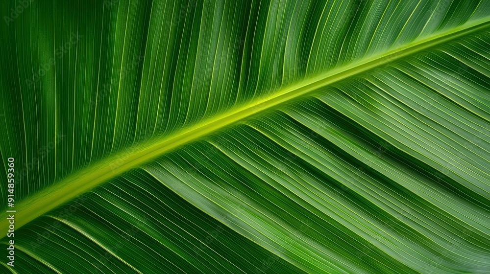 Texture of banana leaf, tropical plant, detailed veins Background Texture of banana leaf, tropical plant, detailed veins Background