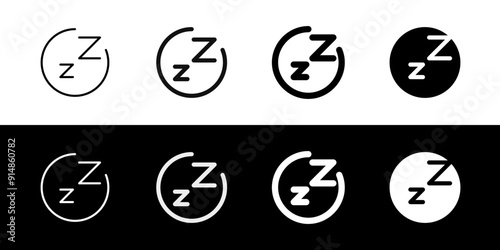 Editable vector sleep hybernate icon. Part of a big icon set family. Perfect for web and app interfaces, presentations, infographics, etc