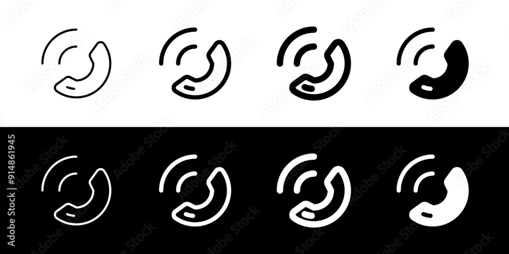 Vector phone call, call center icon. Black, white background. Perfect for app and web interfaces, infographics, presentations, marketing, etc. Vector phone call, call center icon. Black, white background. Perfect for app and web interfaces, infographics, presentations, marketing, etc.