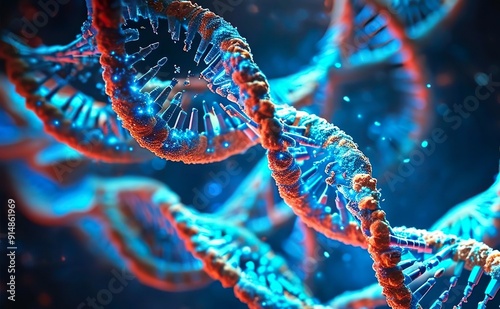 close-up photo of DNA, science