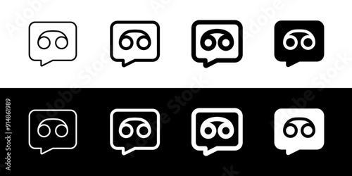 Vector voicemail, voice record icon. Black, white background. Perfect for app and web interfaces, infographics, presentations, marketing, etc.