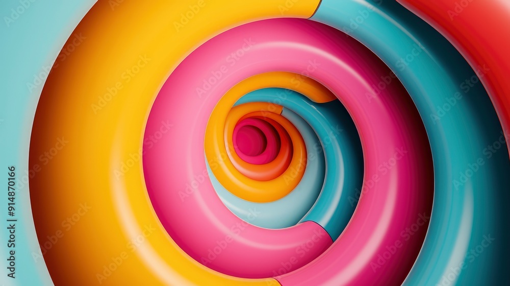 Spiral pattern, abstract art, vibrant colors Background Spiral pattern, abstract art, vibrant colors Background