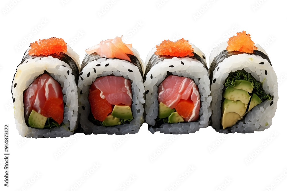 Set Of Maki sushi roll bundles PNG isolated on white and transparent background - Japanese cuisine Sushi rice Rolled Sashimi Wasabi tradition Food Restaurant Menu Set Of Maki sushi roll bundles PNG isolated on white and transparent background - Japanese cuisine Sushi rice Rolled Sashimi Wasabi tradition Food Restaurant Menu