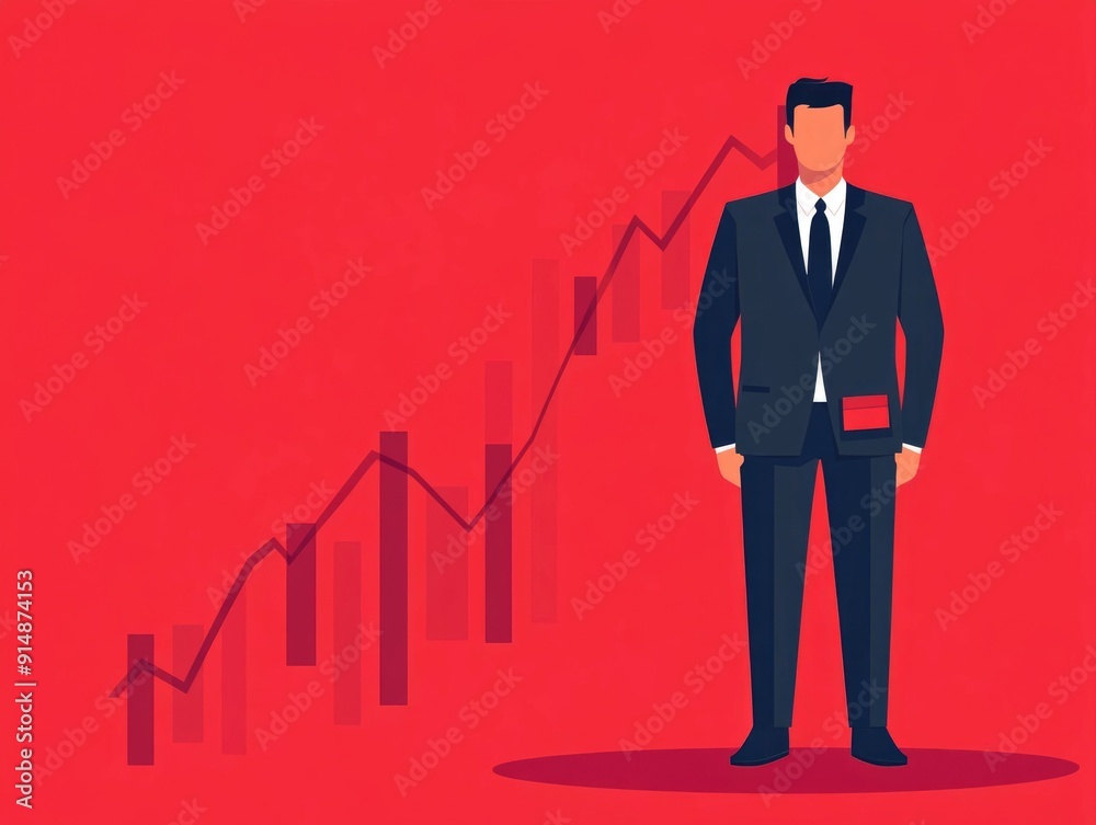 of a distressed businessman with empty pockets and a declining chart symbolizing the impact of a market crash and financial losses on personal finances and well being of a distressed businessman with empty pockets and a declining chart symbolizing the impact of a market crash and financial losses on personal finances and well being