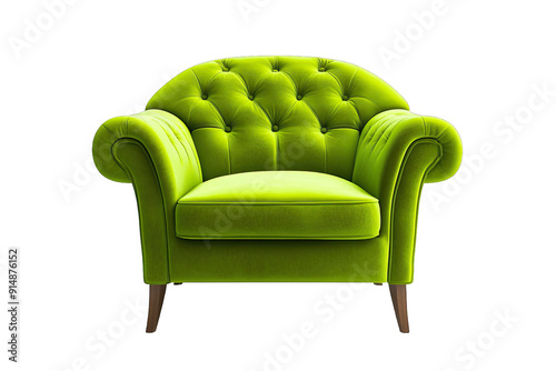 Green Chair isolated on a white background