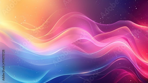 Bright, gradient backgrounds with fluid transitions