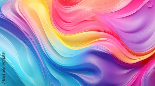 Bright gradient with liquid-like texture