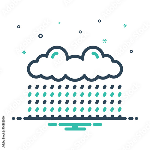 Mix icon for rain
