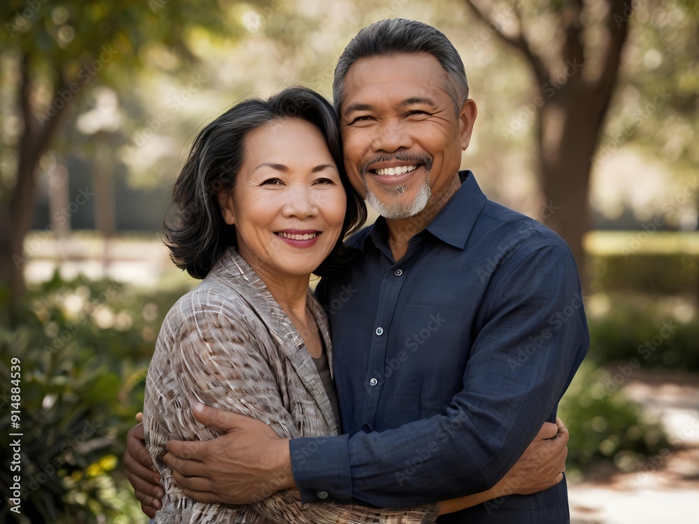 Portrait of a couple of black man from Africa and white woman from Asia, individuals of different races Portrait of a couple of black man from Africa and white woman from Asia, individuals of different races