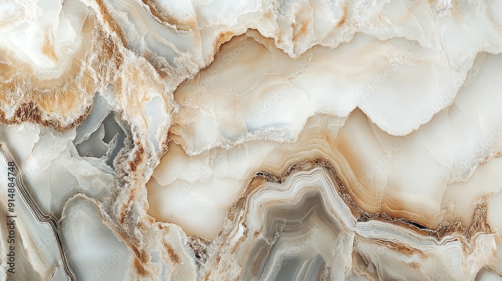 Abstract Marble Texture with Swirling Brown Veins Abstract Marble Texture with Swirling Brown Veins