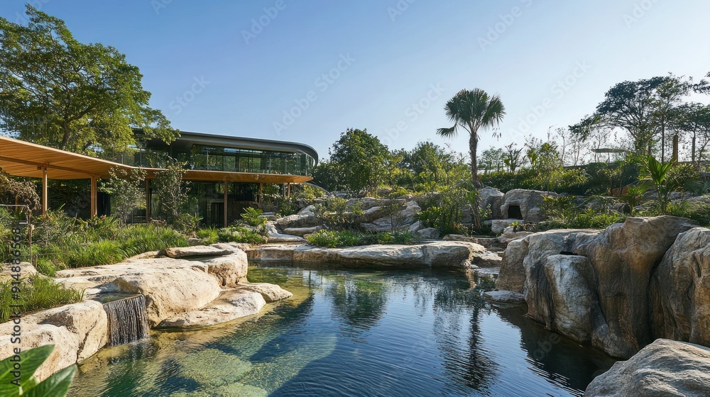 Modern Architecture Blending with Nature Modern Architecture Blending with Nature
