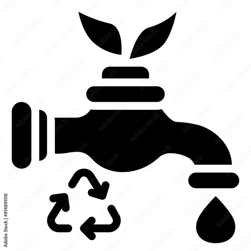 save water Icon, Glyph style icon vector illustration, Suitable for website, mobile app, print, presentation, infographic and any other project. save water Icon, Glyph style icon vector illustration, Suitable for website, mobile app, print, presentation, infographic and any other project.