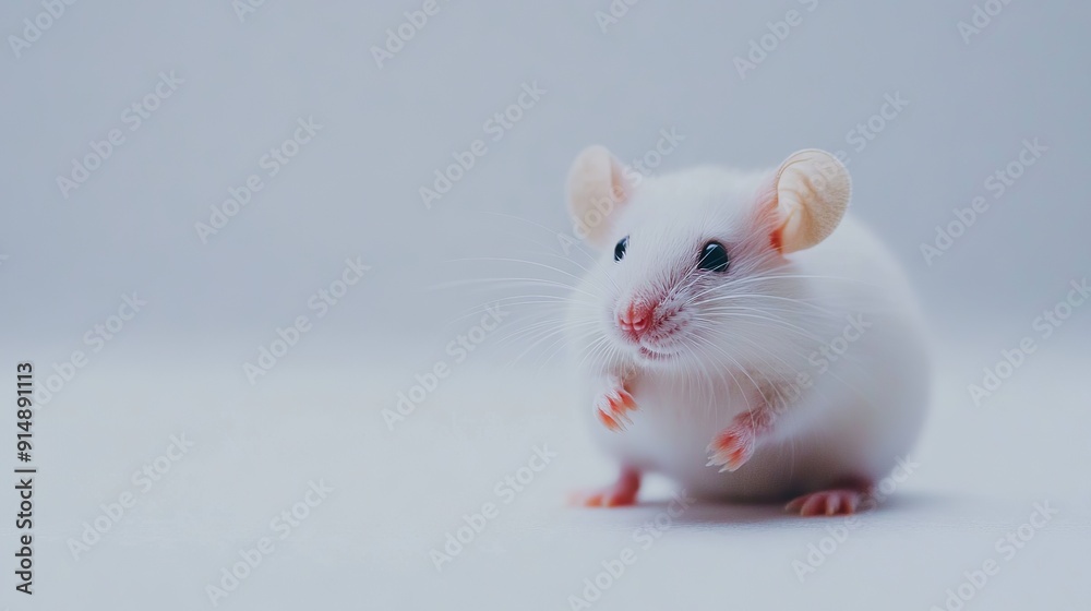 Mouse on a white background with a protective border Mouse on a white background with a protective border