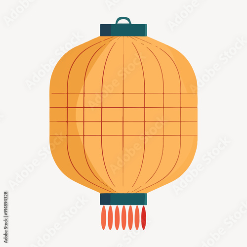 Chinese paper lantern illustration vector