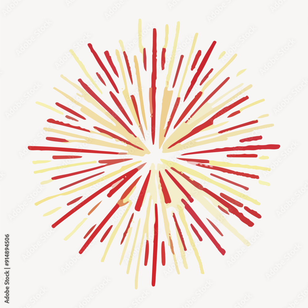 Obraz premium firework illustration vector