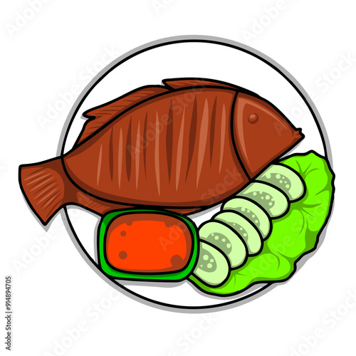 grill fish and fried fish