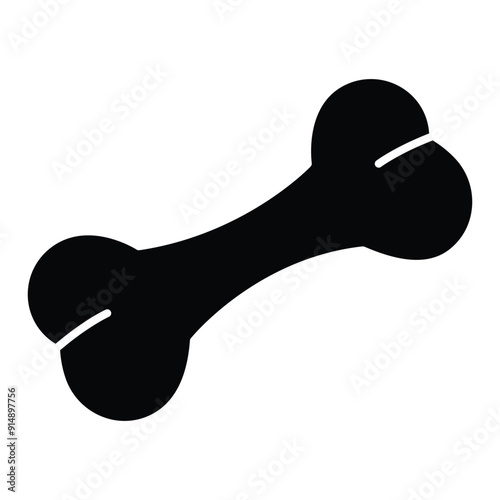 Dog Bone icon isolated on white background.Vector illustrations.