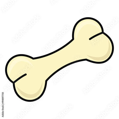 Dog Bone icon isolated on white background.Vector illustrations.