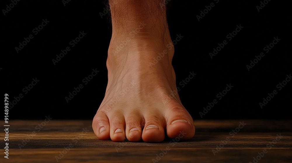 Detailed view of a person massaging their aching calf muscle, pain, leg cramp Detailed view of a person massaging their aching calf muscle, pain, leg cramp