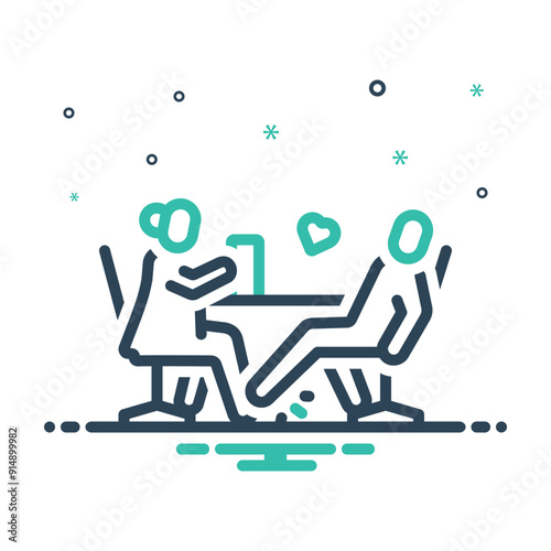 Mix icon for flirt