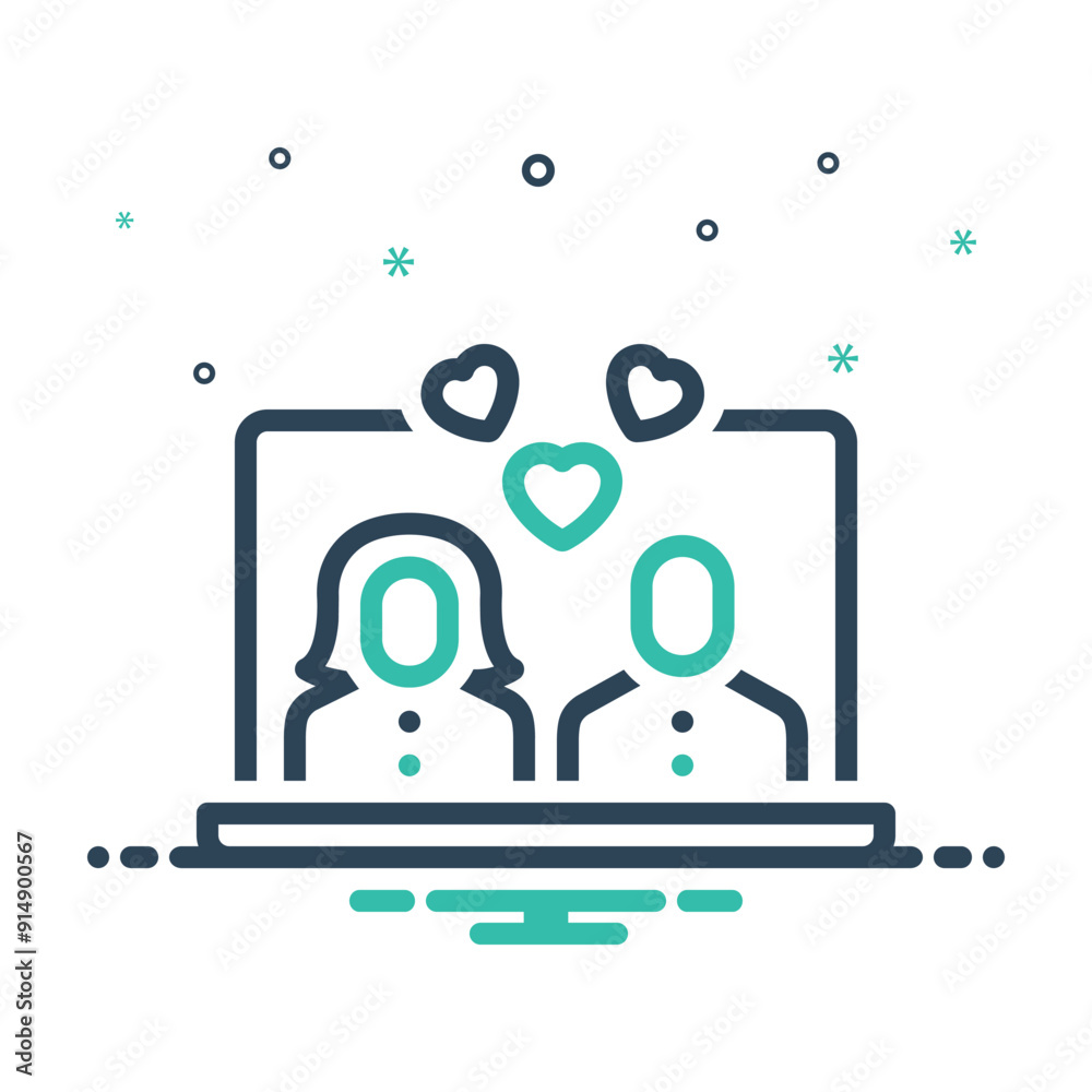 Mix icon for online dating Mix icon for online dating