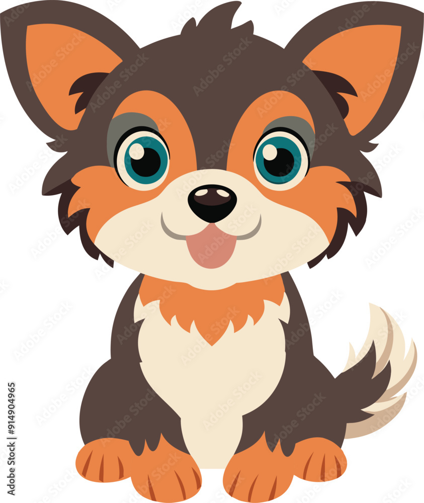 a cute puppy mascot logo a cute puppy mascot logo