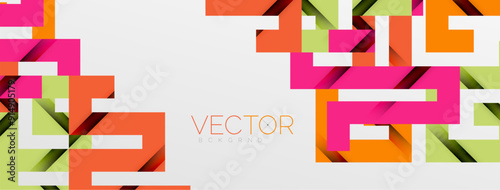 Color bend lines with shadow texture effect. Vector Illustration For Wallpaper, Banner, Background, Card, Book Illustration, landing page