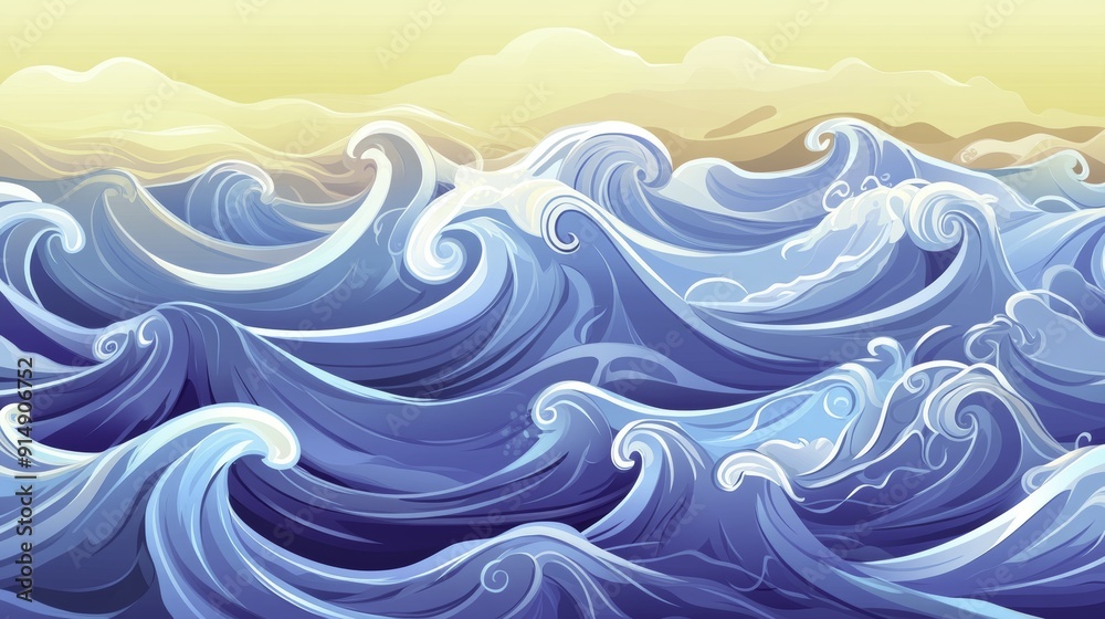 Fototapeta premium Ocean Waves Abstract