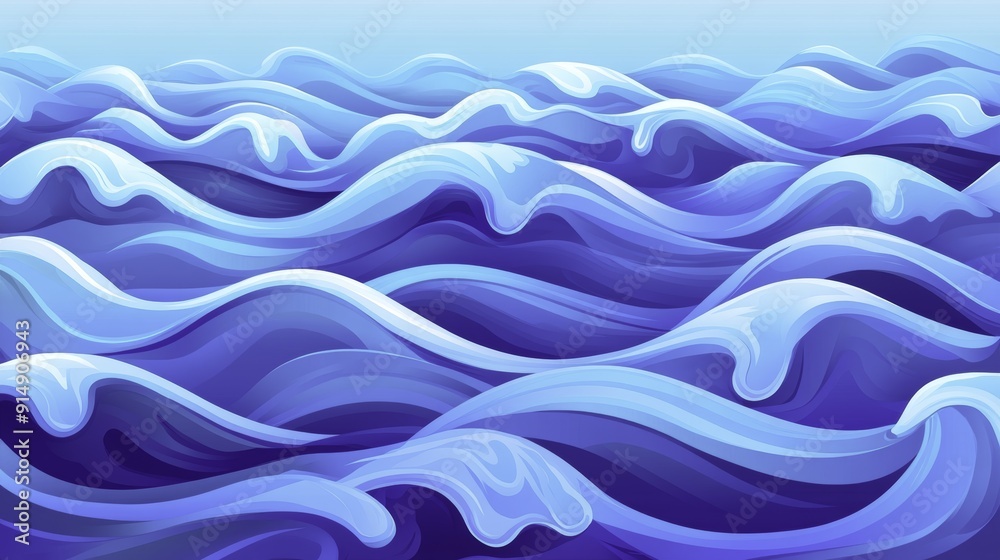 Fototapeta premium Abstract Blue Waves