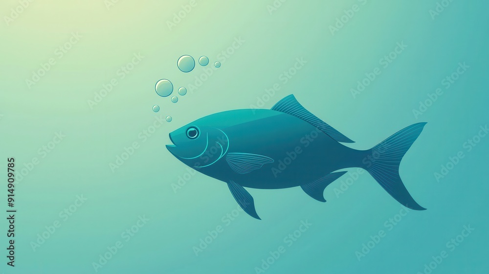 fish swimming gracefully in an aqua blue environment, surrounded by gentle bubbles, evoking a serene underwater scene. fish swimming gracefully in an aqua blue environment, surrounded by gentle bubbles, evoking a serene underwater scene.