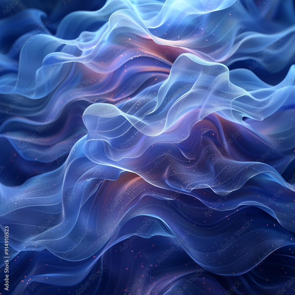 Obraz premium Abstract iridescent shape, dark background design, 3d render,Abstract, chaotic, kaleidoscope, psychedelic, background, backdrop, pattern, abstract, vector, vector graphics, design, texture, art, illus