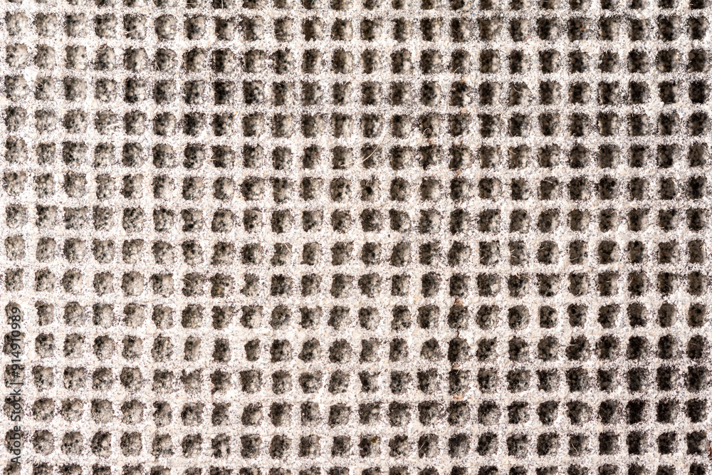 Dirty metal mesh close-up
