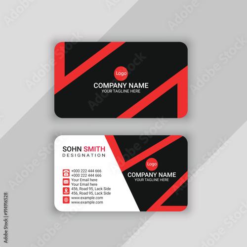 professional business card template design