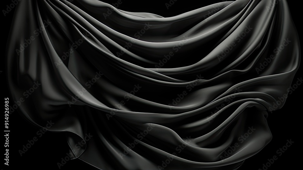Obraz premium black satin background