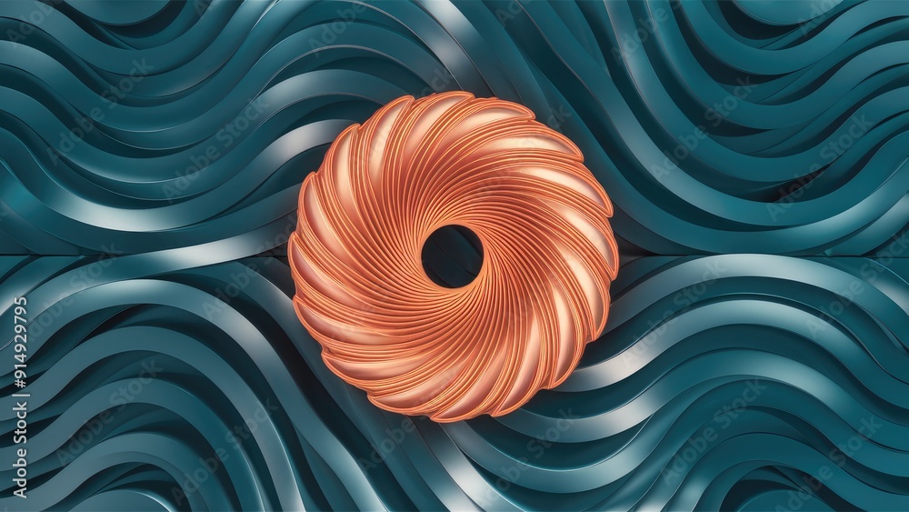 Abstract 3D Geometric Background with Wavy Pattern Design in EPS 10 Format Abstract 3D Geometric Background with Wavy Pattern Design in EPS 10 Format