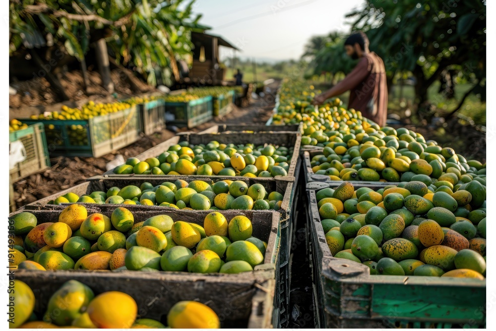 Mango Harvest in the Field Mango Harvest in the Field