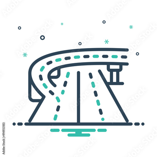 Mix icon for highway