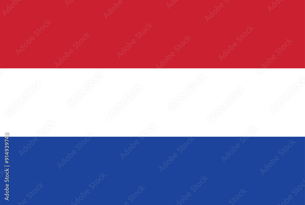 Netherlands flag. Accurate national flag of netherlands official colors vector illustration isolated and editable for national day celebration on 5th may or may 5, election social media and websites Netherlands flag. Accurate national flag of netherlands official colors vector illustration isolated and editable for national day celebration on 5th may or may 5, election social media and websites