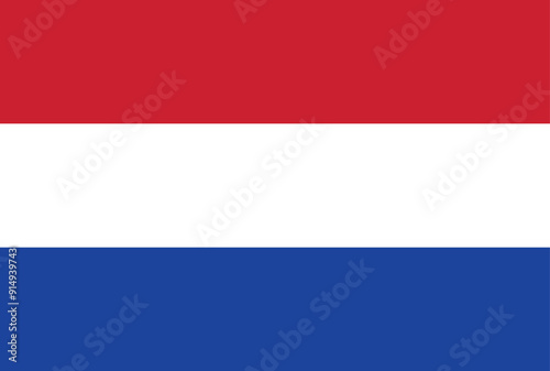 Netherlands flag. Accurate national flag of netherlands official colors vector illustration isolated and editable for national day celebration on 5th may or may 5, election social media and websites