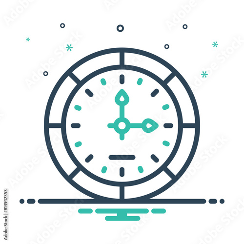 Mix icon for clock