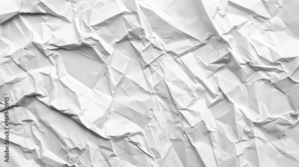 Texture background of crumpled white paper poster Texture background of crumpled white paper poster