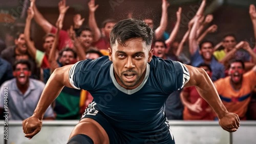 portrait of kabaddi player photo